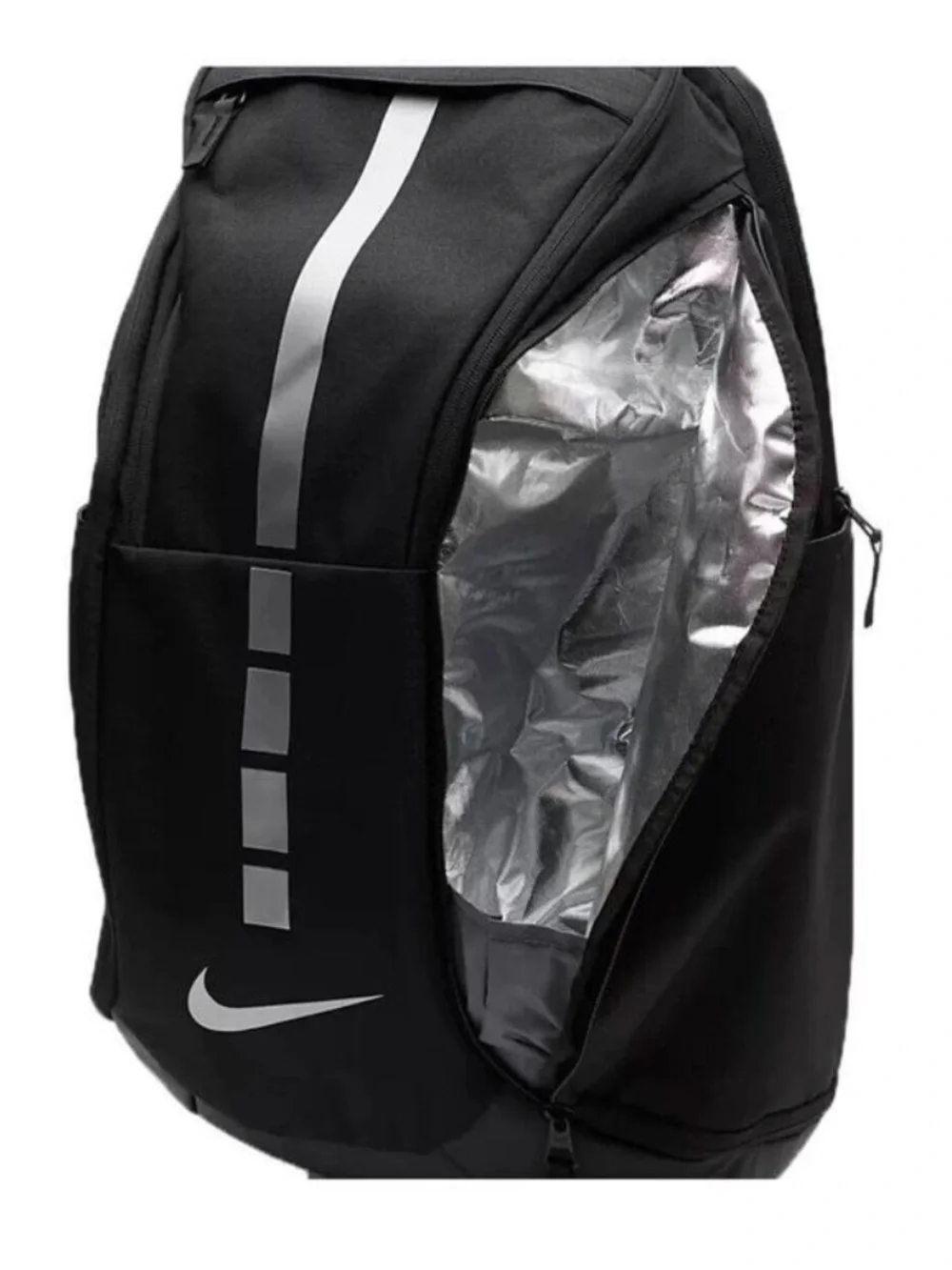 NWT NIKE HOOPS ELITE PRO BLACK METALLIC SILVER BASKETBALL BACKPACK BA5554-001 OS